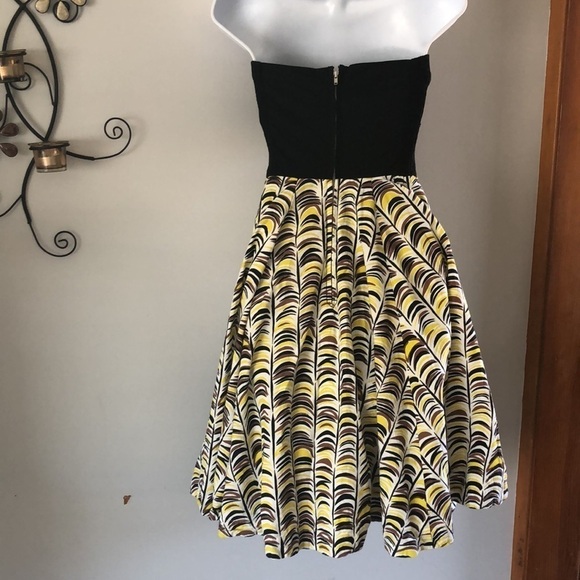 Anthropologie Girls From Savoy Strapless Midi Dress Cotton Sz 2 Special Occasion - Picture 6 of 16